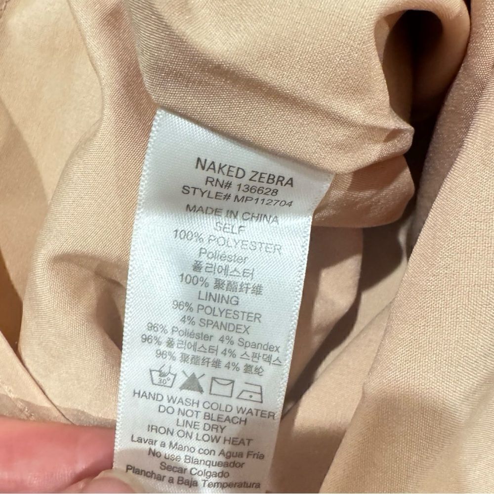 Naked Zebra Cascade Blush Wrap Skort Size L NWT - Picture 10 of 10